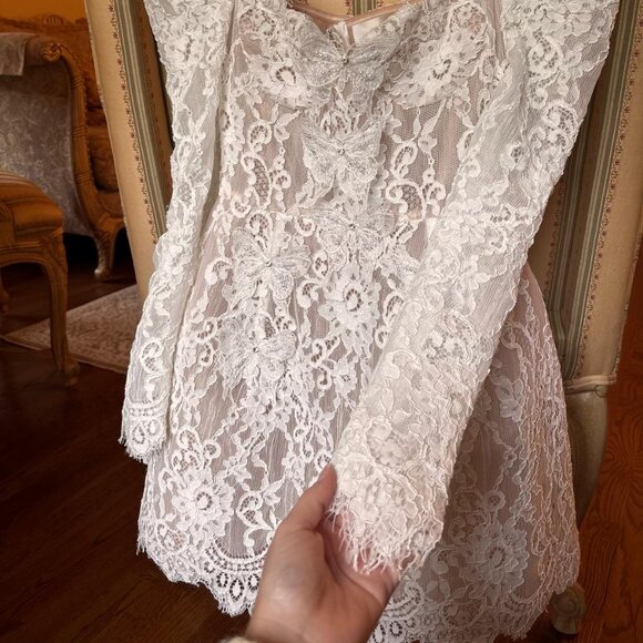 Bronx and Banco Colette Lace Long Sleeve Mini Dress - Picture 10 of 11